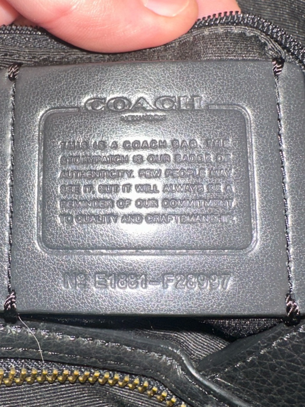 Coach Lexie Tote Bag Black Pebbled Leather F28997 - Picture 10 of 12